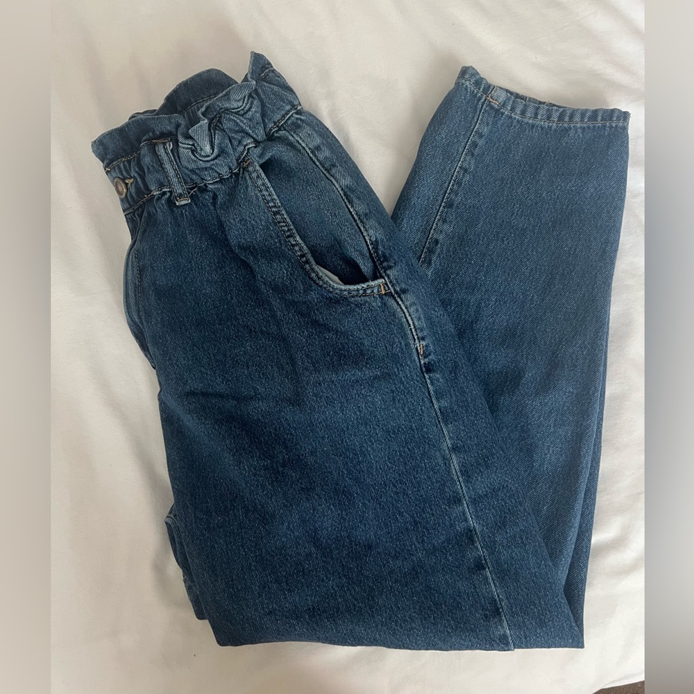 Zara Highwaisted Paperbag Baggy Jeans